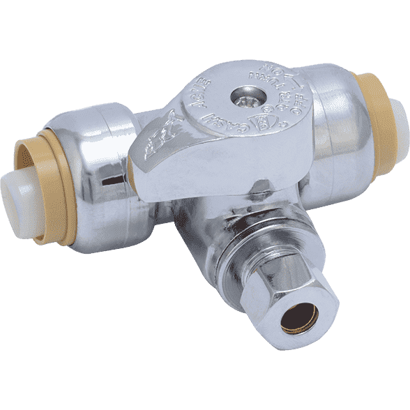 SHARKBITE 24983 1/2" x 1/2" x 1/4" Compression Tee Stop - Edmondson Supply