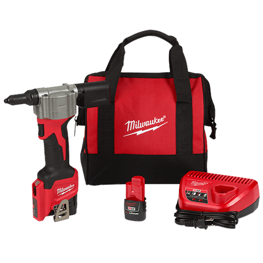 Milwaukee 2550-22 M12™ Rivet Tool Kit - Edmondson Supply