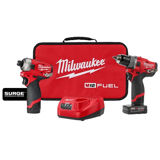 Milwaukee 2582-22 M12 FUEL™ SURGE™ HDD 2-PC Combo Kit - Edmondson Supply