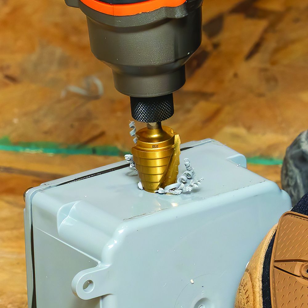 Klein Tools 25963 Step Drill Bit, Spiral Double-Fluted, 1/4-Inch to 3/4-Inch, VACO - Edmondson Supply