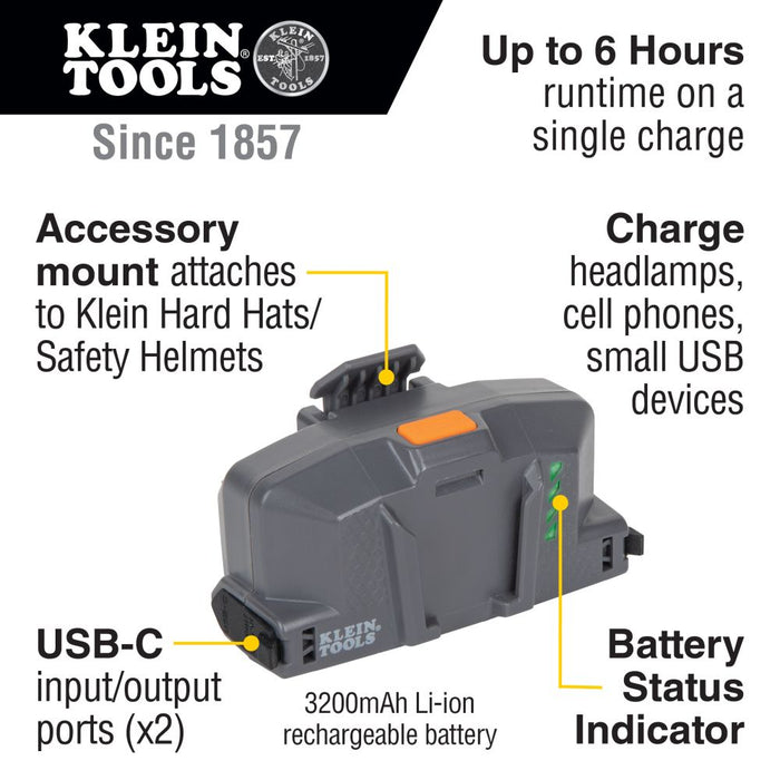 Klein Tools 60155 Cooling Fan for Hard Hat and Safety Helmet