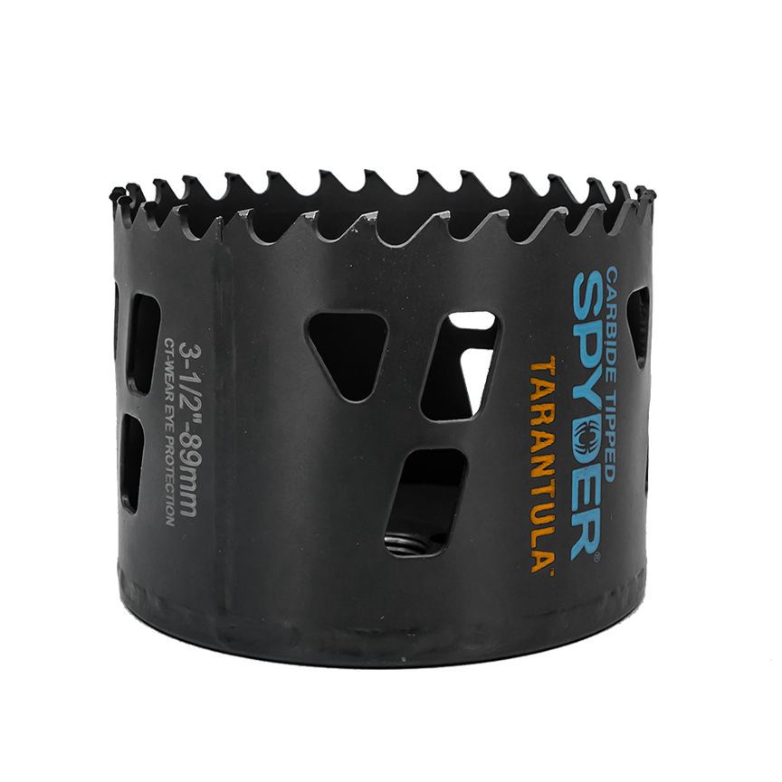 SPYDER 600914CF 3-1/2″ Tarantula™ Hole Saw (RCE HOLE SAW, TARANTULA, MTL CUTTING CARBIDE, 3-1/2") - Edmondson Supply
