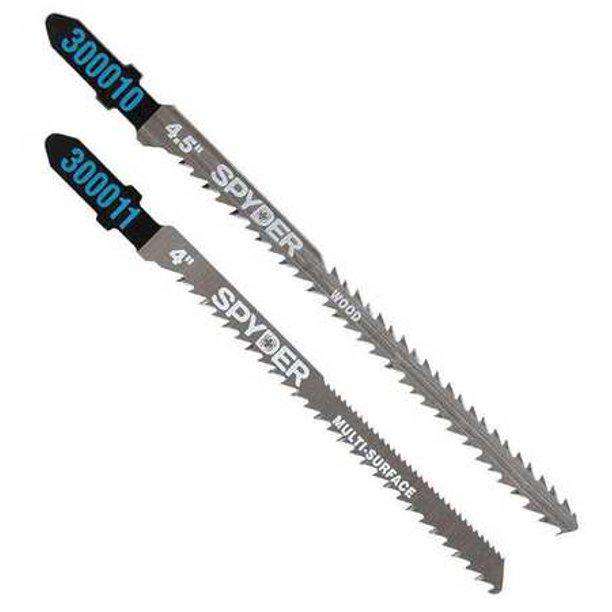 Spyder 300009 Double Sided L 4 to 4-1/2in Jigsaw Asst 2pc Combo Set - T-Shank