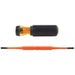 Klein Tools 32286 2-in-1 Insulated Flip-Blade Screwdriver, #1 Ph, 3/16-Inch Sl - Edmondson Supply