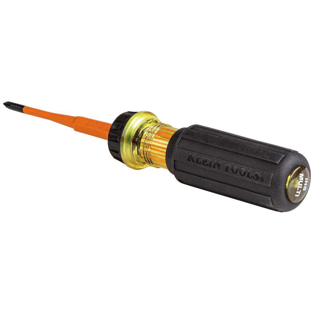 Klein Tools 32286 2-in-1 Insulated Flip-Blade Screwdriver, #1 Ph, 3/16-Inch Sl - Edmondson Supply