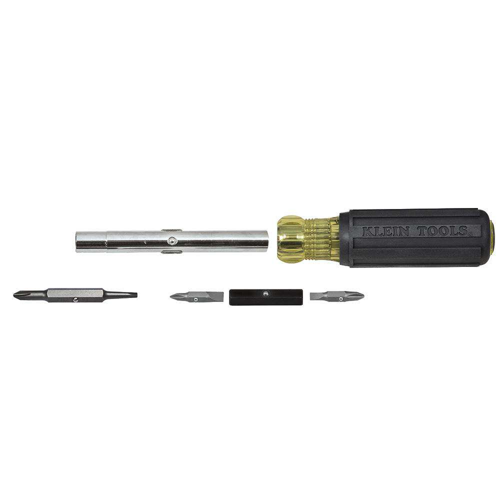 Klein Tools 32557 6-in-1 Multi-Bit Screwdriver / Nut Driver, Heavy Duty - Edmondson Supply