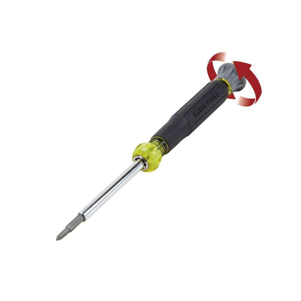 Klein Tools 32581 4-in-1 Electronics Screwdriver with Rotating Cap - Edmondson Supply