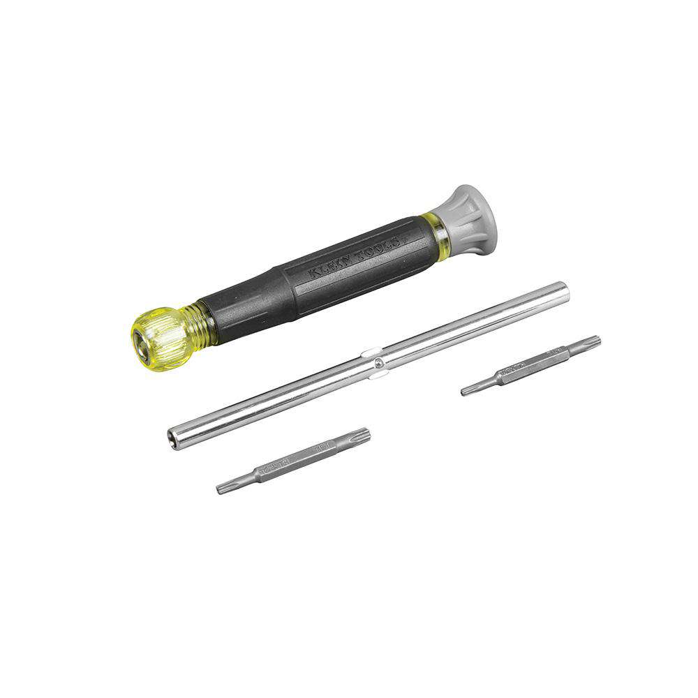 Klein Tools 32585 Multi-Bit Electronics Screwdriver, 4-in-1, TORX® Bits - Edmondson Supply