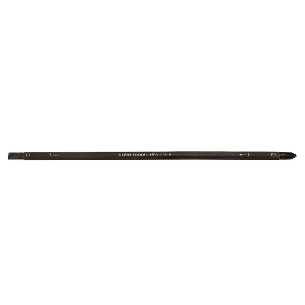 Klein Tools 32618 Adj Screwdriver Blade #2 Phillips 1/4-Inch Slotted - Edmondson Supply