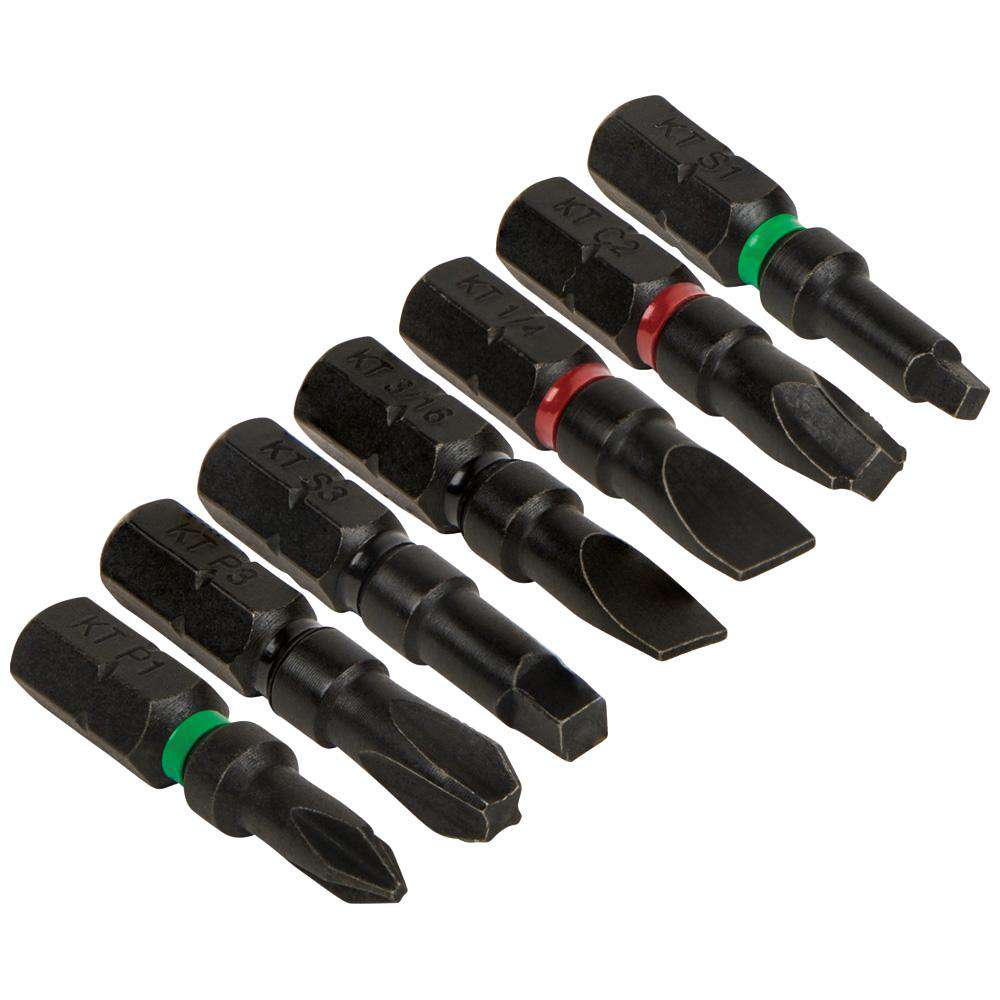 Klein Tools 32796 Pro Impact Power Bits, Assorted 7-Pack - Edmondson Supply