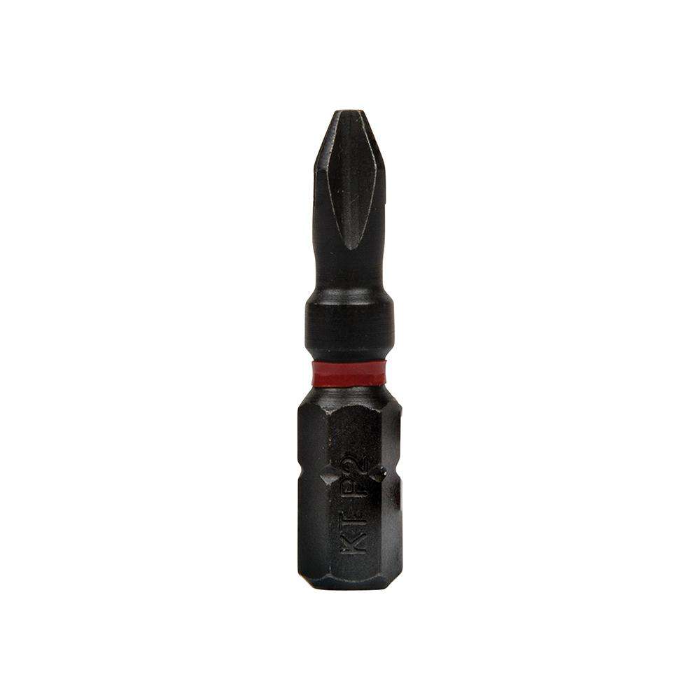 Klein Tools 32798 Pro Impact Power Bits, #2 Phillips, 5-Pack - Edmondson Supply