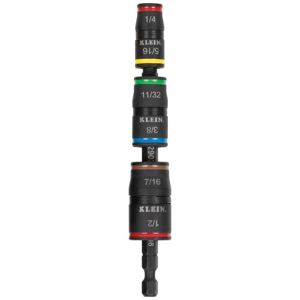 Klein Tools 32907 7-in-1 Impact Flip Socket Set, No Handle - Edmondson Supply