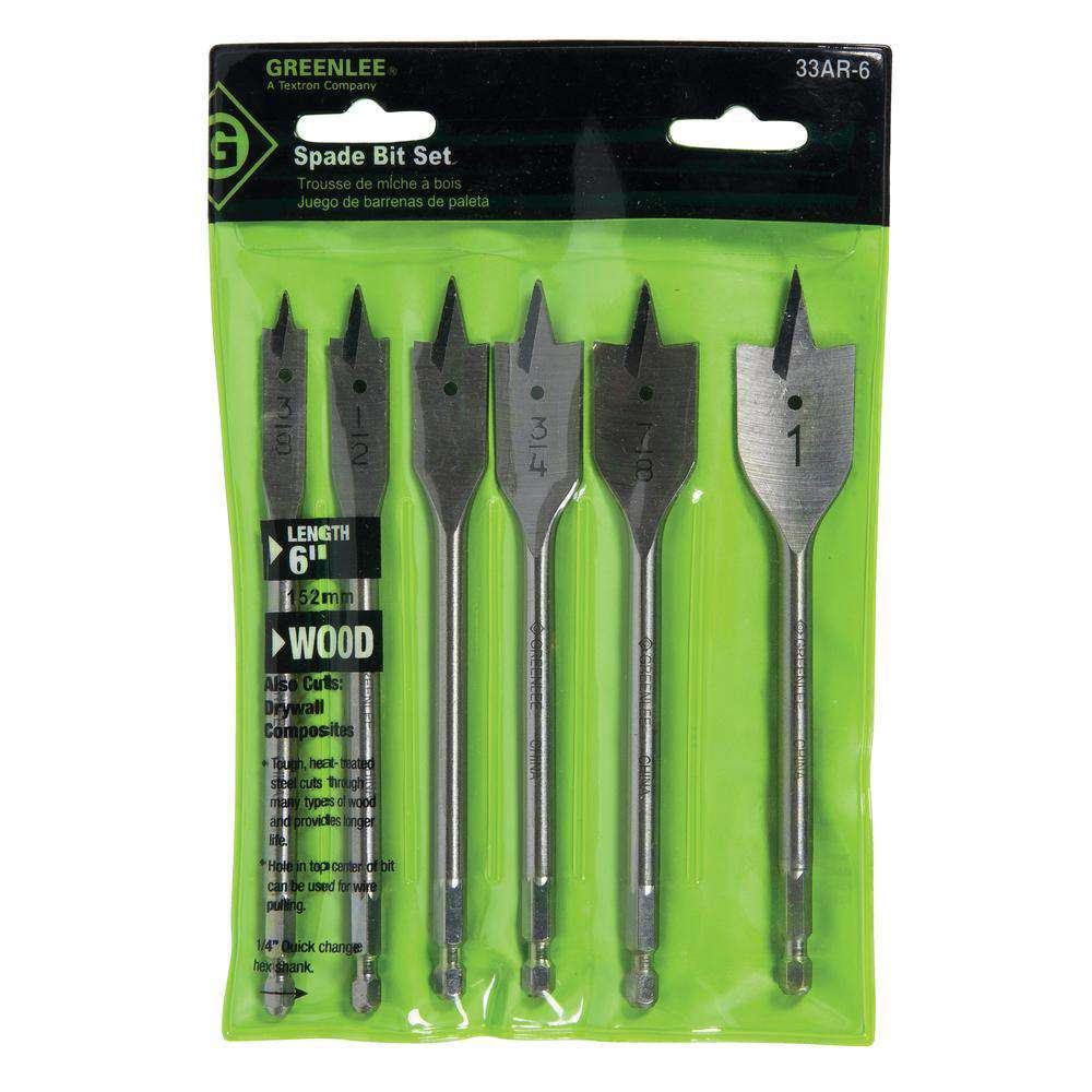 Greenlee 33AR-6 Spade Bit Set - Edmondson Supply