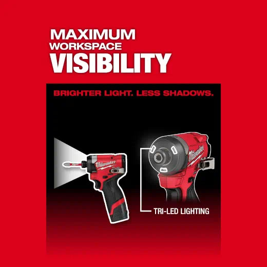 Milwaukee 3453-22 M12 FUEL™ 1/4" Hex Impact Driver Kit - Edmondson Supply