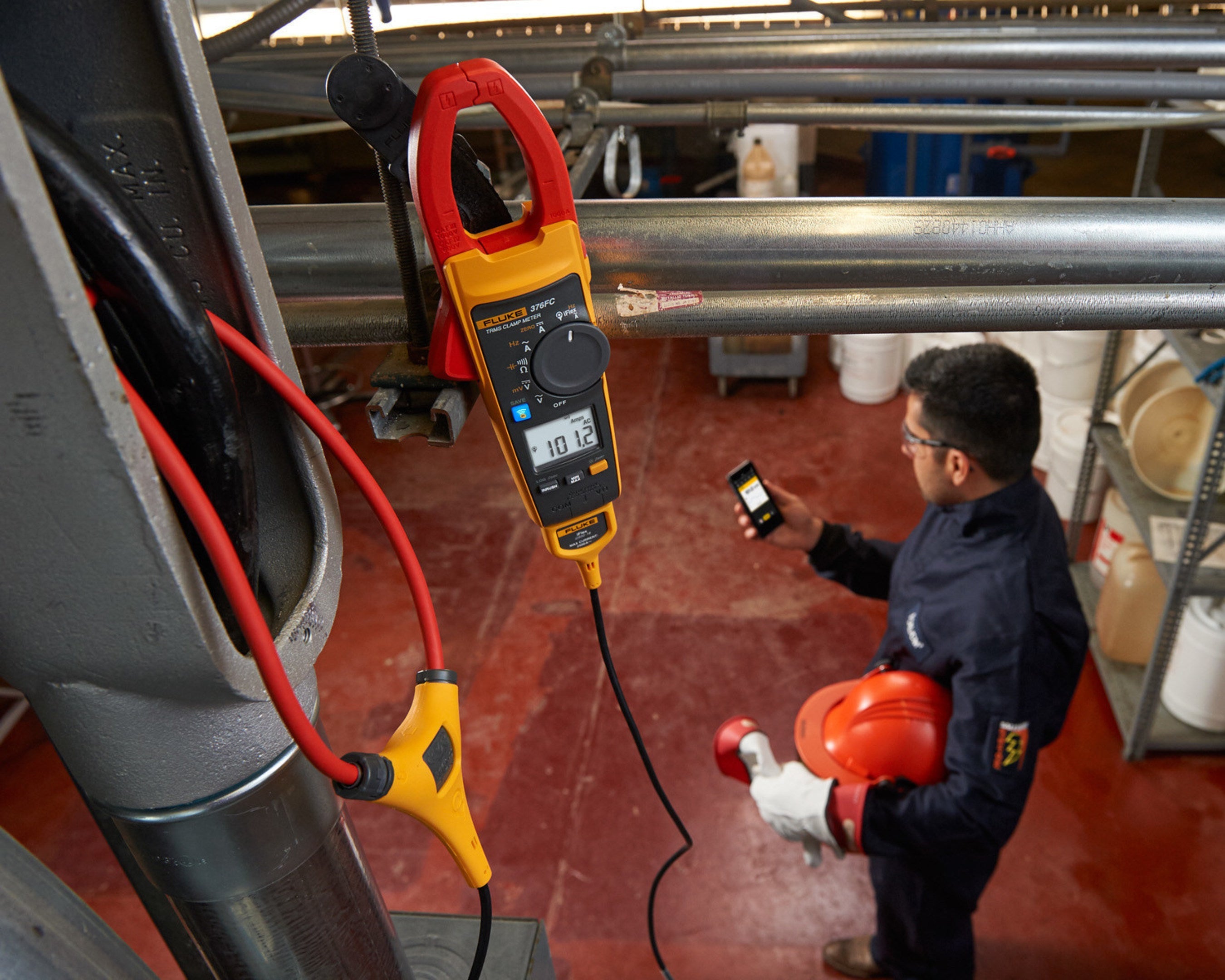 Fluke 376 FC Wireless True-RMS AC/DC Clamp Meter with iFlex - Edmondson Supply