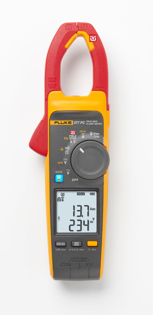 Fluke 377 FC Non-Contact Voltage True-RMS AC/DC Clamp Meter with iFlex - Edmondson Supply