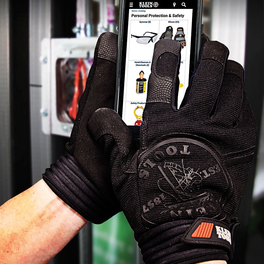 Klein Tools 40234 Journeyman Wire Pulling Gloves, XL - Edmondson Supply