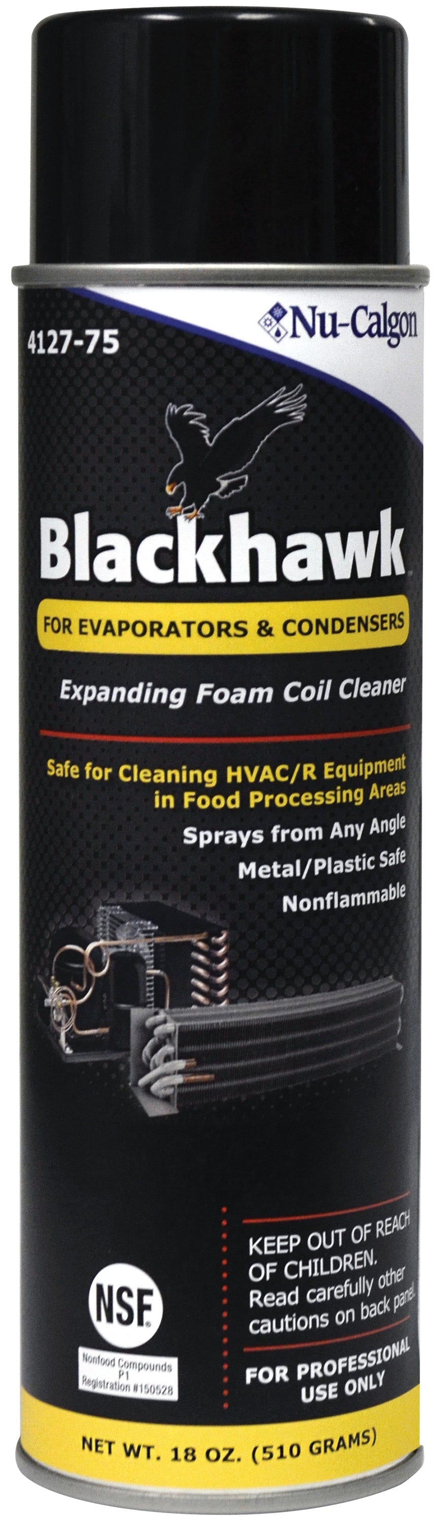 Nu-Calgon 4127-75 Blackhawk Coil Cleaner, 18 oz. Aerosol Can - Edmondson Supply