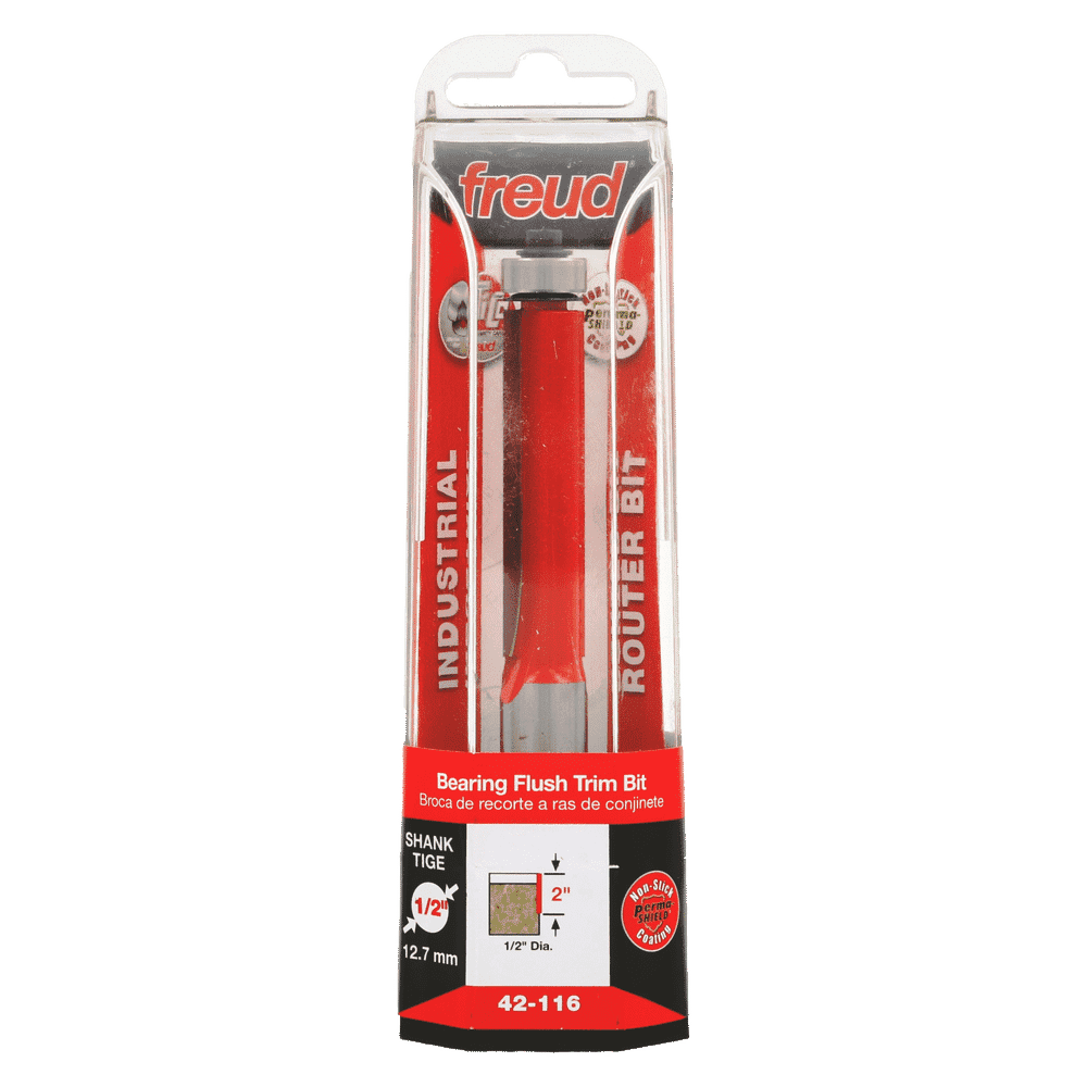 Freud 42-116 1/2" Bearing Flush Trim Bit - Edmondson Supply