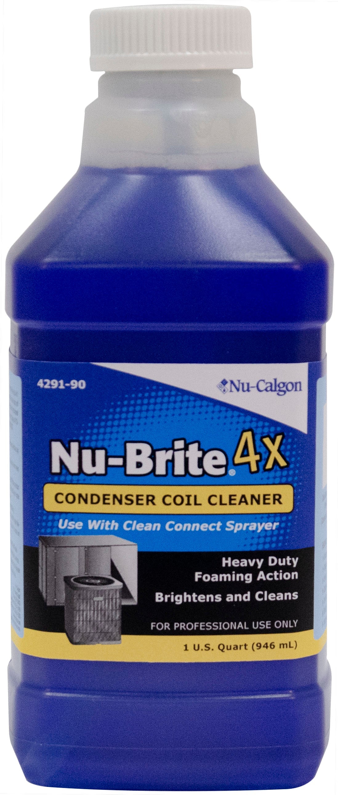 Nu-Calgon 4291-90 Nu-Brite 4x Concentrate 1 Quart Bottle Coil Cleaner