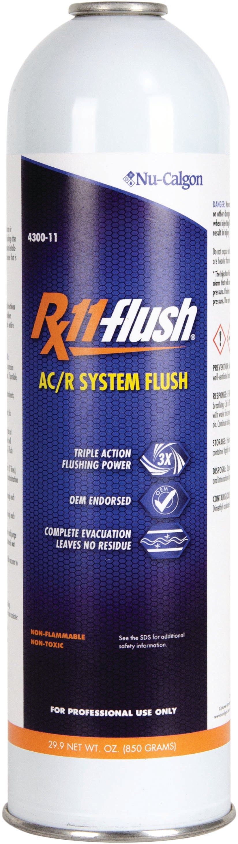 Nu-Calgon 4300-11 Rx11-flush 2 lb. Canister, AC/R System Flush - Edmondson Supply
