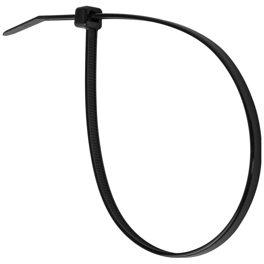 Klein Tools 450-210 Cable Ties, Zip Ties, 50-Pound Tensile Strength, 11.5-Inch, Black - Edmondson Supply