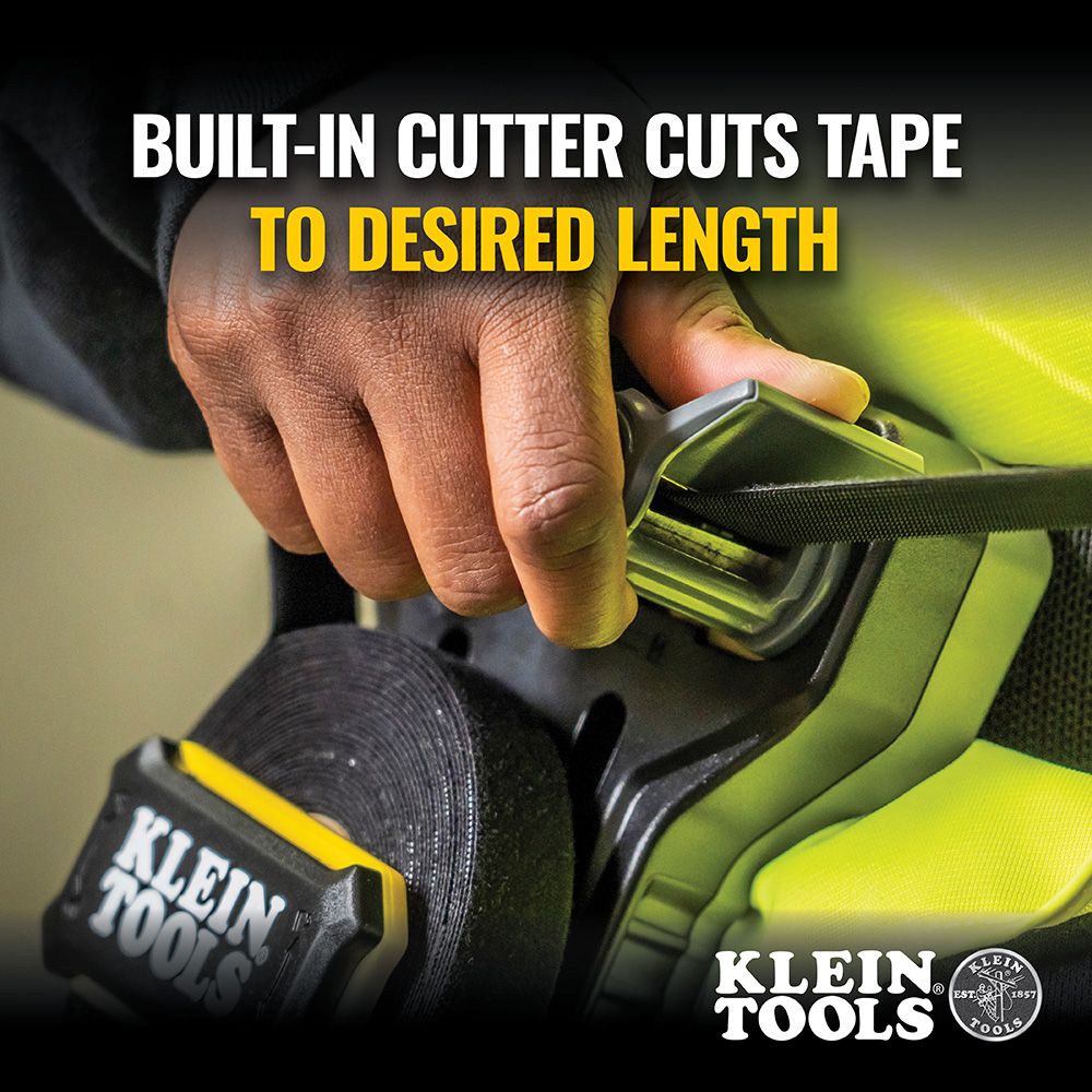 Klein Tools 450-900 Hook and Loop Tape Dispenser, Versatile Cable Ties, Custom Length - Edmondson Supply