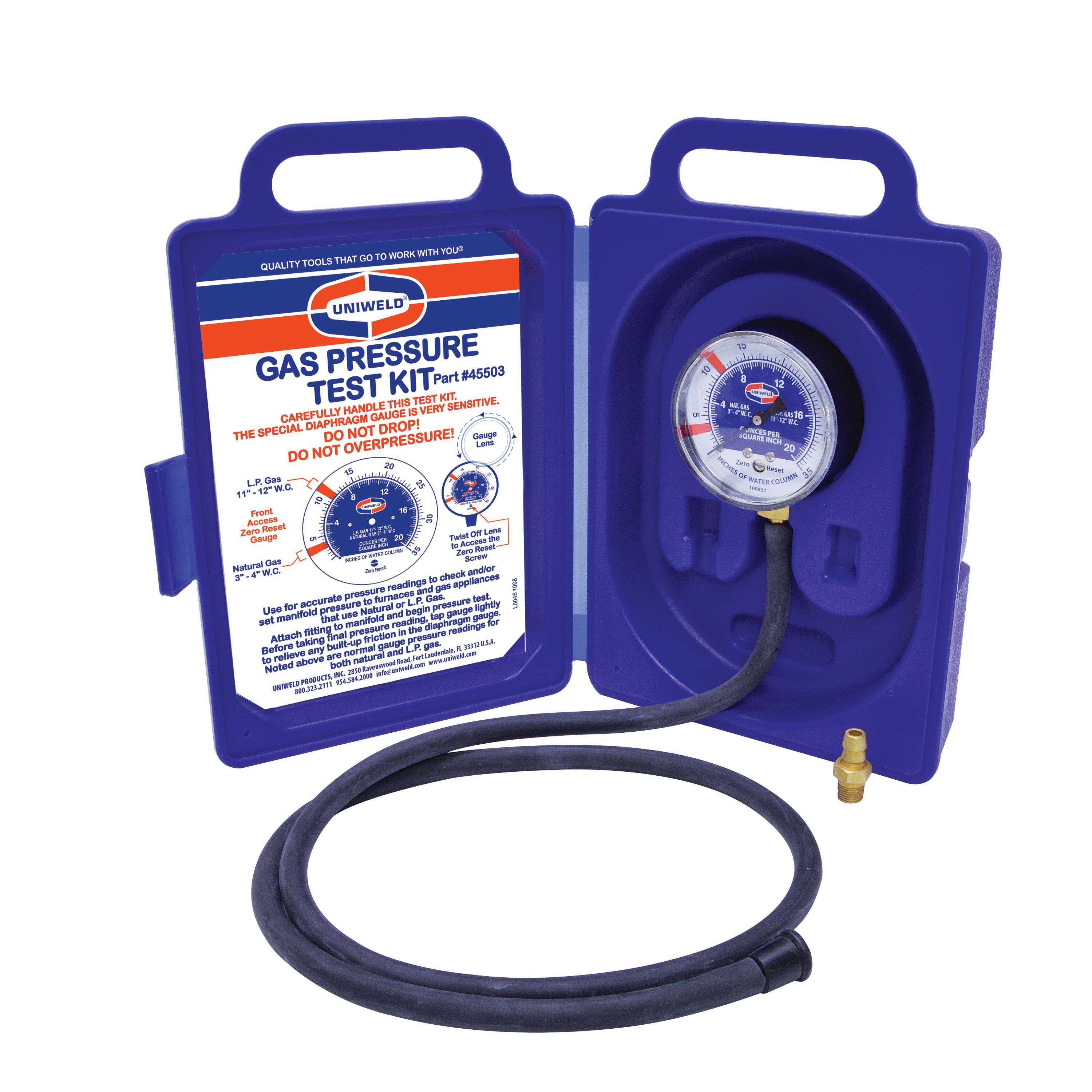 Uniweld 45503 Gas Pressure Test Kit - Edmondson Supply