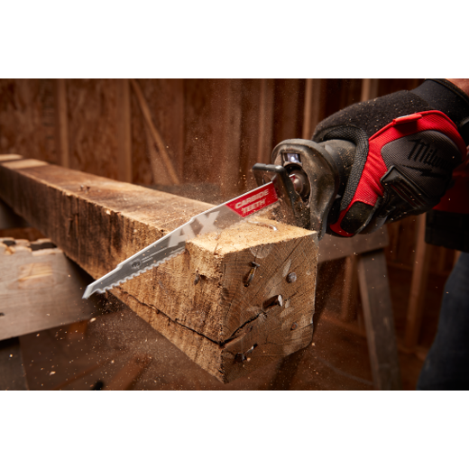 Milwaukee 48-00-5221 SAWZALL® The AX™ with Carbide Teeth Wood Blade 6" 5TPI, 1pk - Edmondson Supply