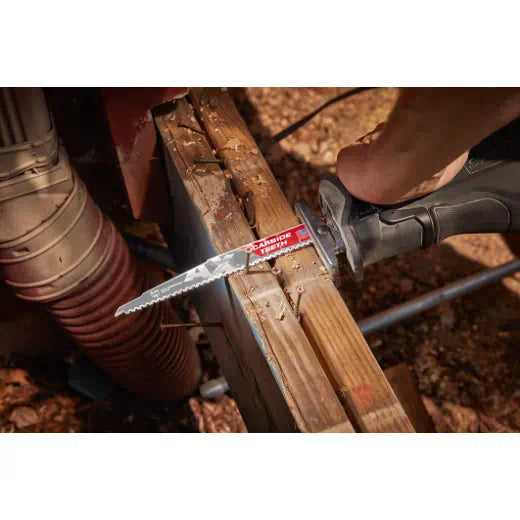 Milwaukee 48-00-5221 SAWZALL® The AX™ with Carbide Teeth Wood Blade 6" 5TPI, 1pk - Edmondson Supply