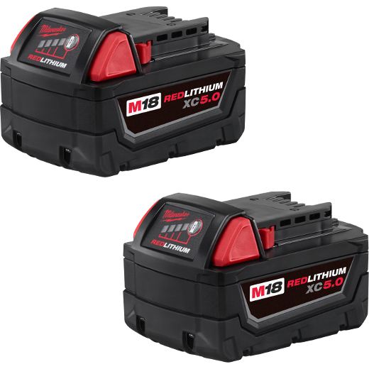 Milwaukee 48-11-1852 M18™ REDLITHIUM™ XC5.0 Extended Capacity Battery 2-Pack - Edmondson Supply