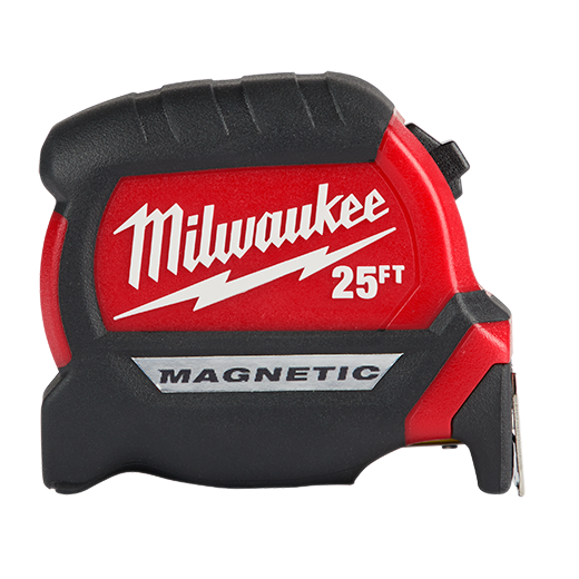 Milwaukee 48-22-0325G 25 ft Compact Wide Blade Magnetic Tape Measure (2 pack) - Edmondson Supply