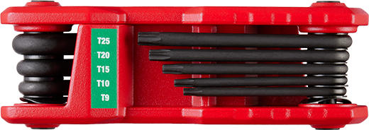 Milwaukee 48-22-2184 8-Key Folding Hex Key Set - Torx - Edmondson Supply