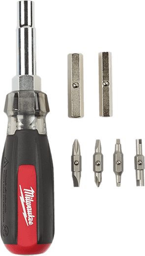 Milwaukee 48-22-2881 13-in-1 Cushion Grip Screwdriver with Schrader Bit - Edmondson Supply