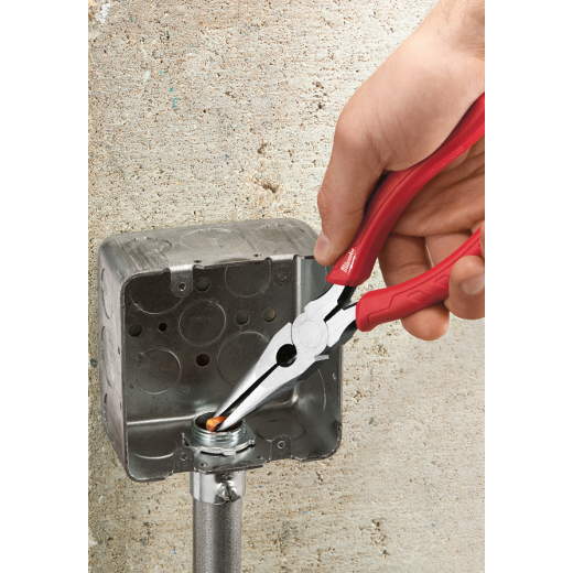 Milwaukee 48-22-6101 8" Comfort Grip Long Nose Pliers - Edmondson Supply