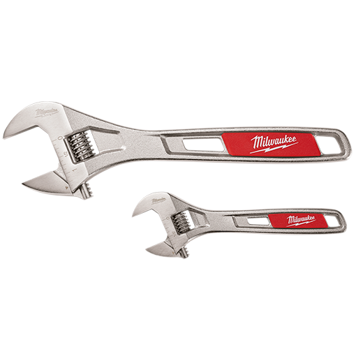 Milwaukee 48-22-7400 2 Pc. 6" & 10" Adjustable Wrench Set - EDmondson Supply