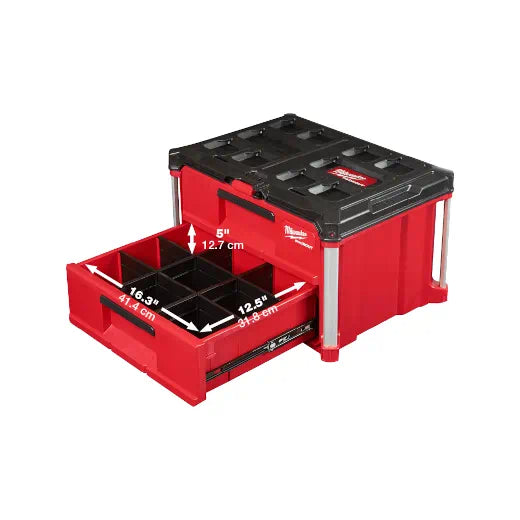 Milwaukee 48-22-8442 PACKOUT™ 2-Drawer Tool Box - Edmondson Supply