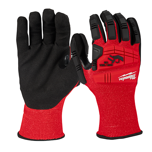 Milwaukee 48-22-8972 Impact Cut Level 3 Nitrile Dipped Gloves, Large