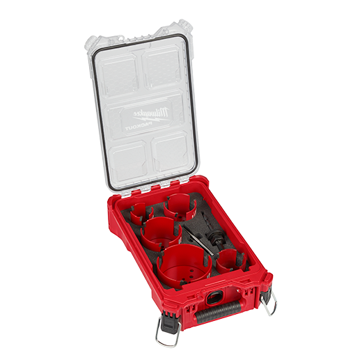 Milwaukee 49-56-9295 9 PC BIG HAWG™ with Carbide Teeth Hole Saw Kit w/ PACKOUT™ Compact Organizer - Edmondson Supply