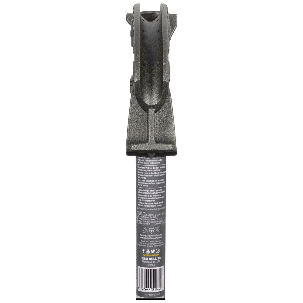 Klein Tools 51604 Iron Conduit Bender Full Assembly, 3/4-Inch EMT with Angle Setter™ - Edmondson Supply