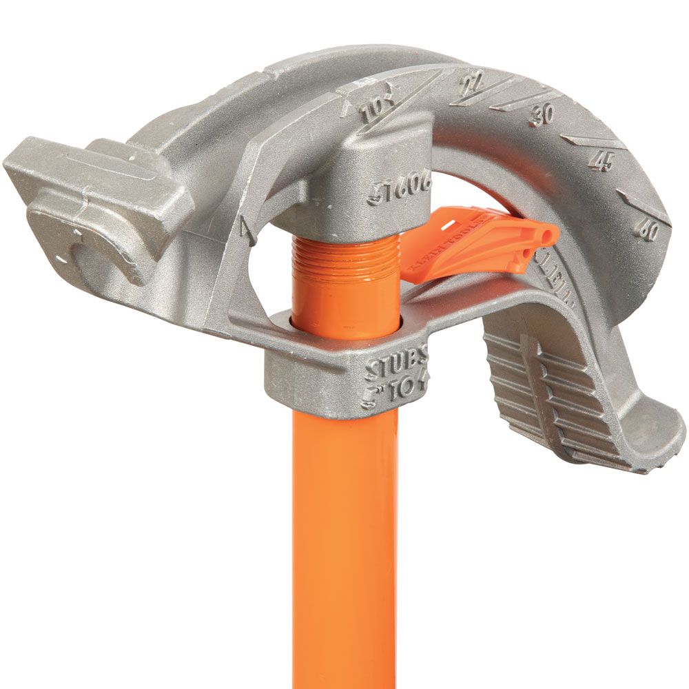 Klein Tools 51606 Aluminum Conduit Bender Full Assembly, 1/2-Inch EMT with Angle Setter™ - Edmondson Supply