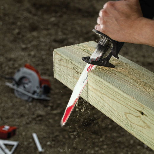 Milwaukee 48-00-5021 SAWZALL® The AX Nail Embedded Wood Blade, 6", 5TPI, 5pk - Edmondson Supply