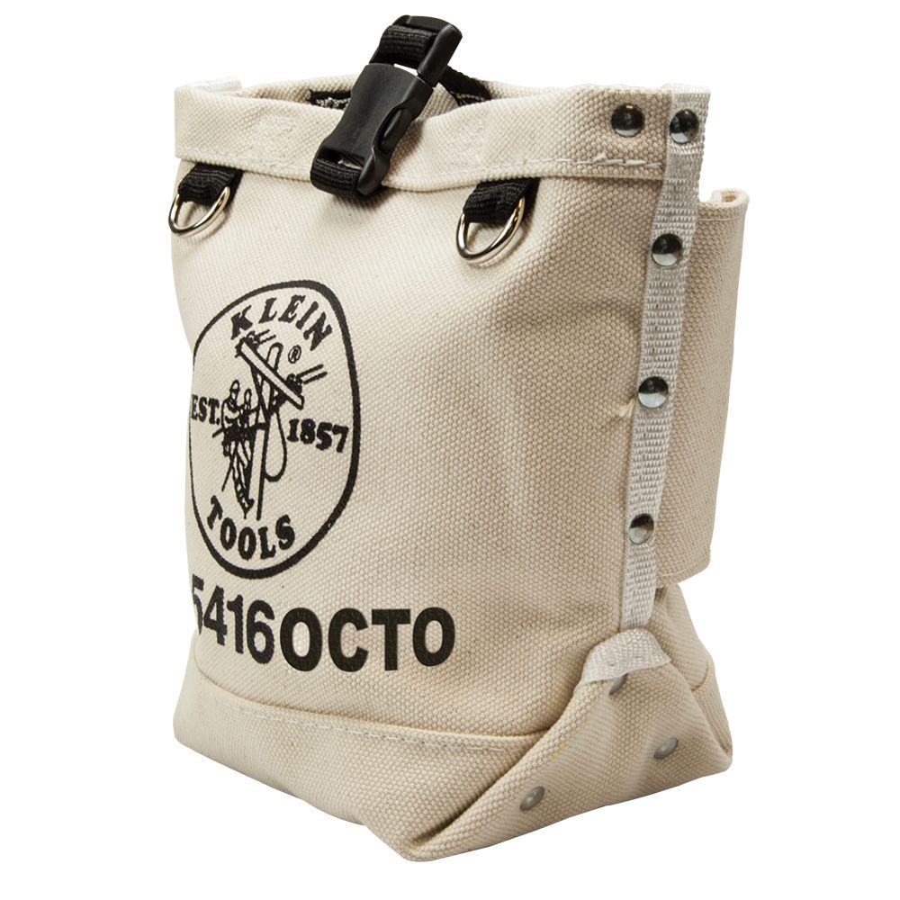 Klein Tools 5416OCTO Tool Bag, Bull-Pin and Bolt Pouch, Loop Connect, 5 x 5 x 9-Inch - Edmondson Supply