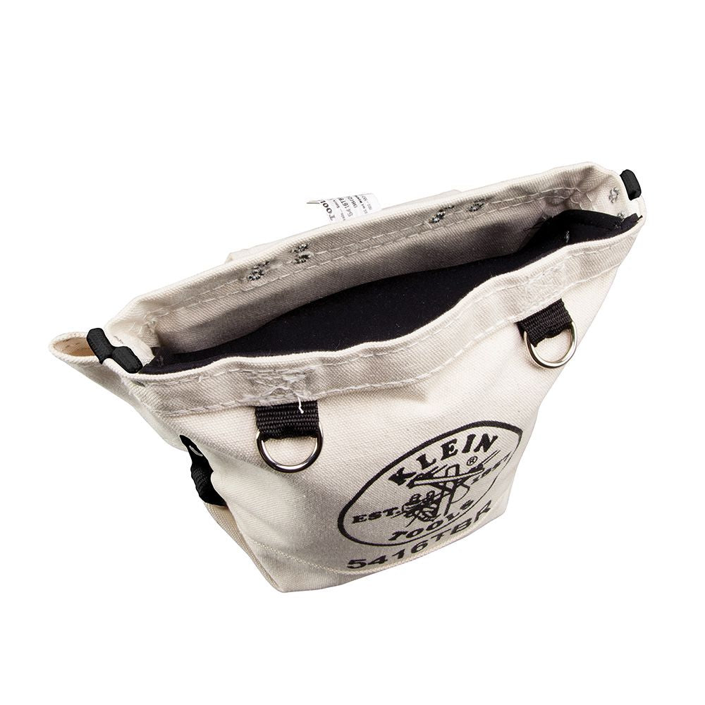 Klein Tools 5416TBR Tool Pouch, Bolt Retention Pouch, Canvas, Tunnel Connect, 5x10x9-Inch - Edmondson Supply