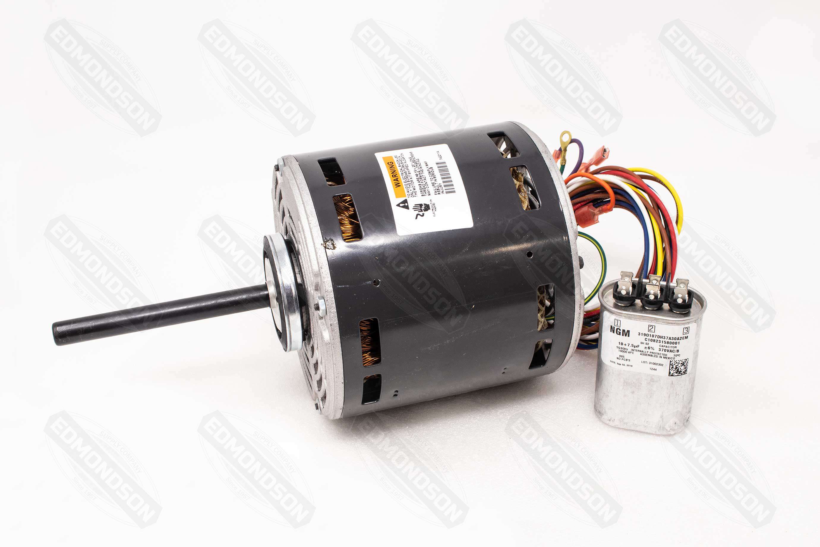 US Motors 5432 RESCUE® EZ-Wire 5.6" Direct Drive Fan & Blower Motor, 115V, 1/2-1/6 HP, 1075 RPM - Edmondson Supply