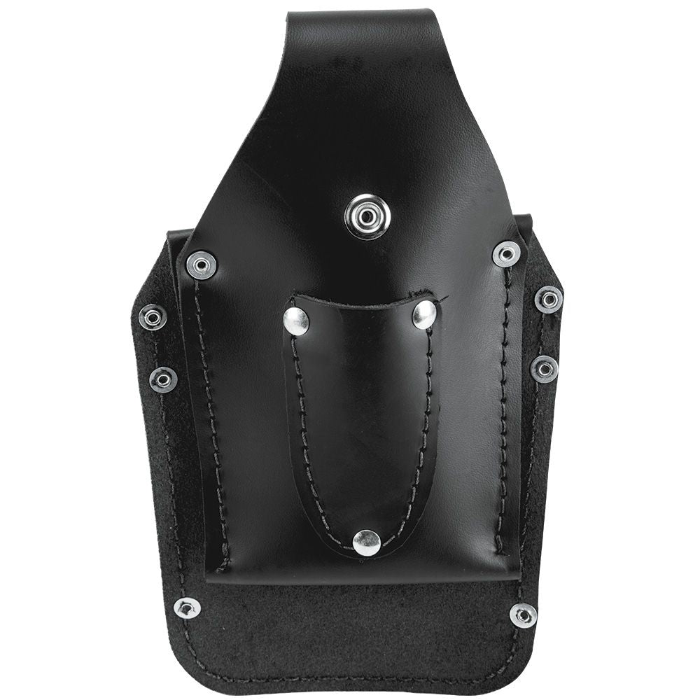 Klein Tools 5481 Tool Pouch, Leather Pocket Tool Organizer, 6-Pockets, 5.75x2.5x10-Inch - Edmondson Supply