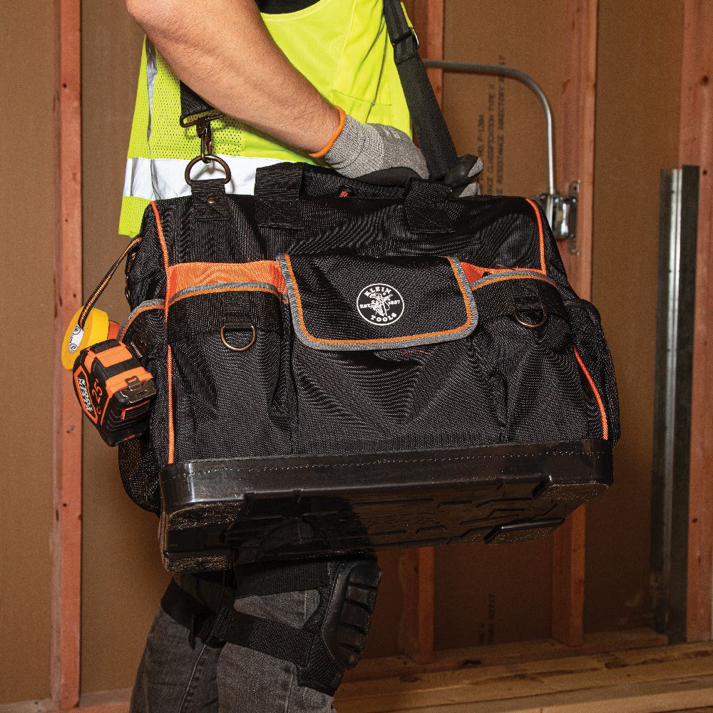 Klein Tools 55469 Tool Bag, Tradesman Pro™ Wide-Open Tool Bag, 42 Pockets, 16-Inch - Edmondson Supply