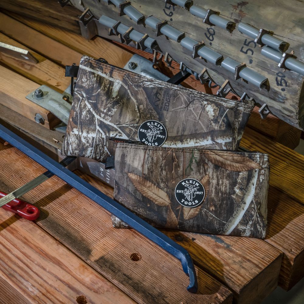 Klein Tools 55560 Camo Zipper Bags, 2-pack - Edmondson Supply