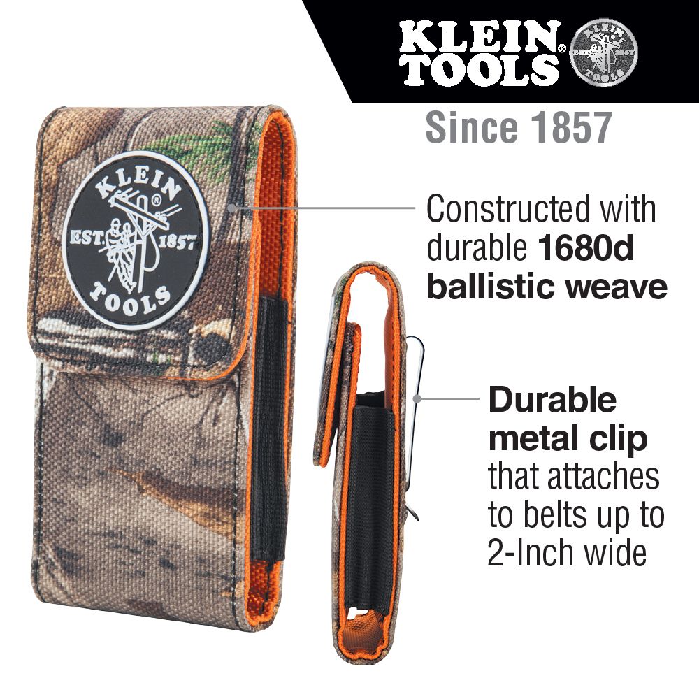 Klein Tools 55564 Tradesman Pro™ Camo Phone Holder, X-Large - Edmondson Supply