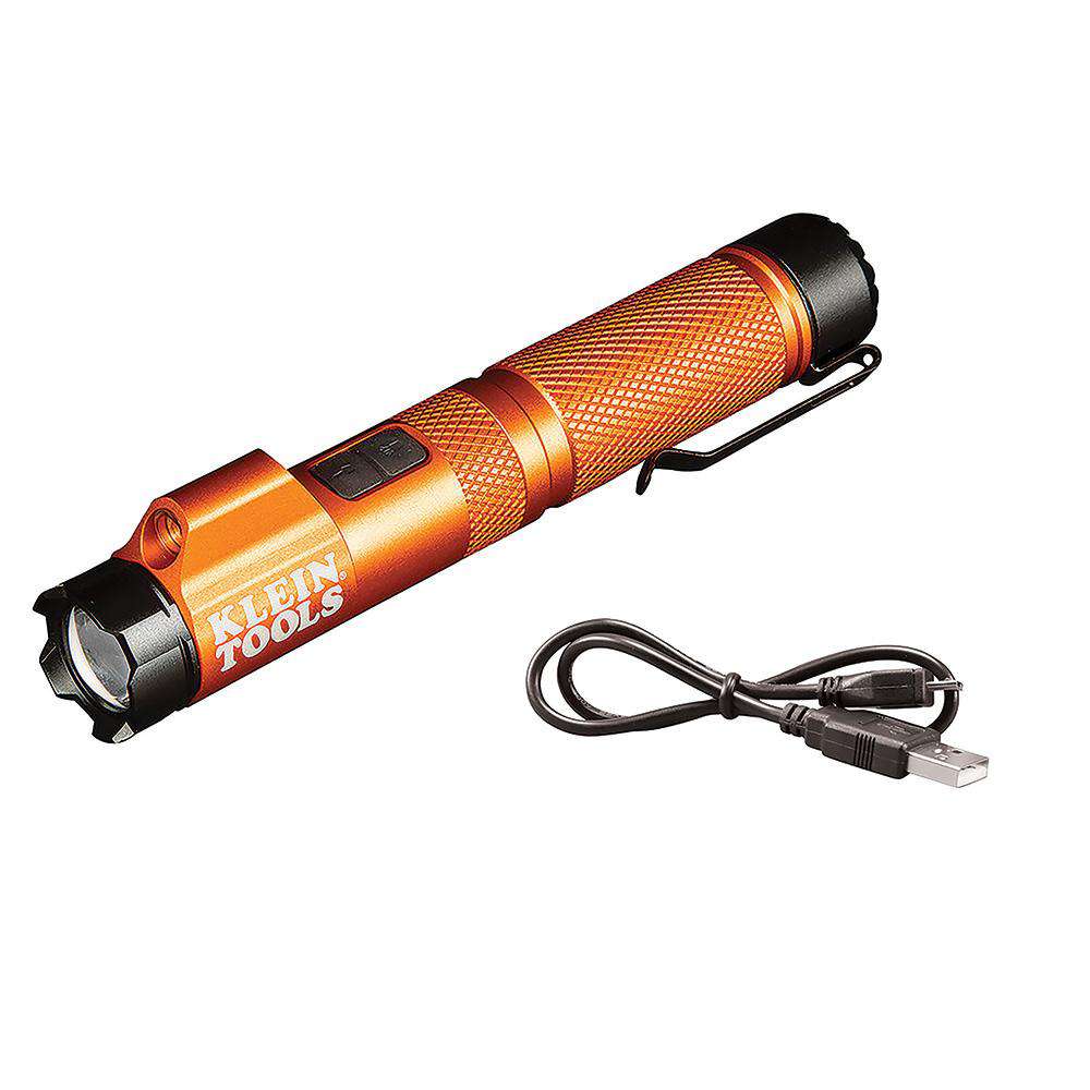 Klein Tools 56040 Rechargeable Focus Flashlight with Laser - Edmondson Supply